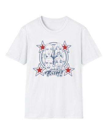 Maneskin RUSH! Faces & Red Starz Unisex Softstyle T-Shirt