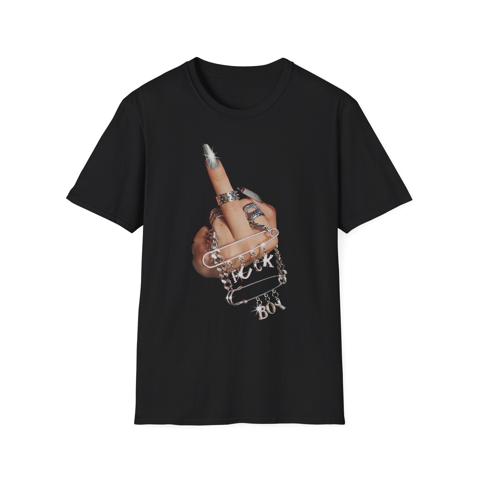Dixie F*ck Boy Big Middle Finger Unisex Softstyle T-Shirt
