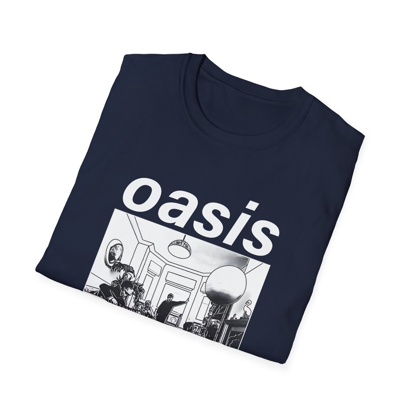 Oasis Definitely Maybe Artwork Unisex Softstyle T-Shirt