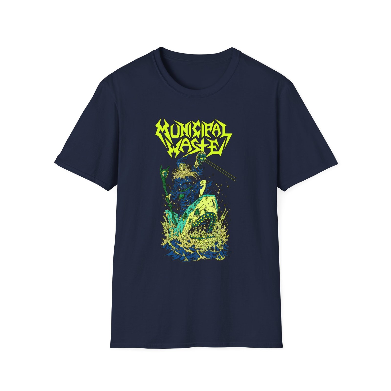 Municipal Waste Glow Shark Unisex Softstyle T-Shirt