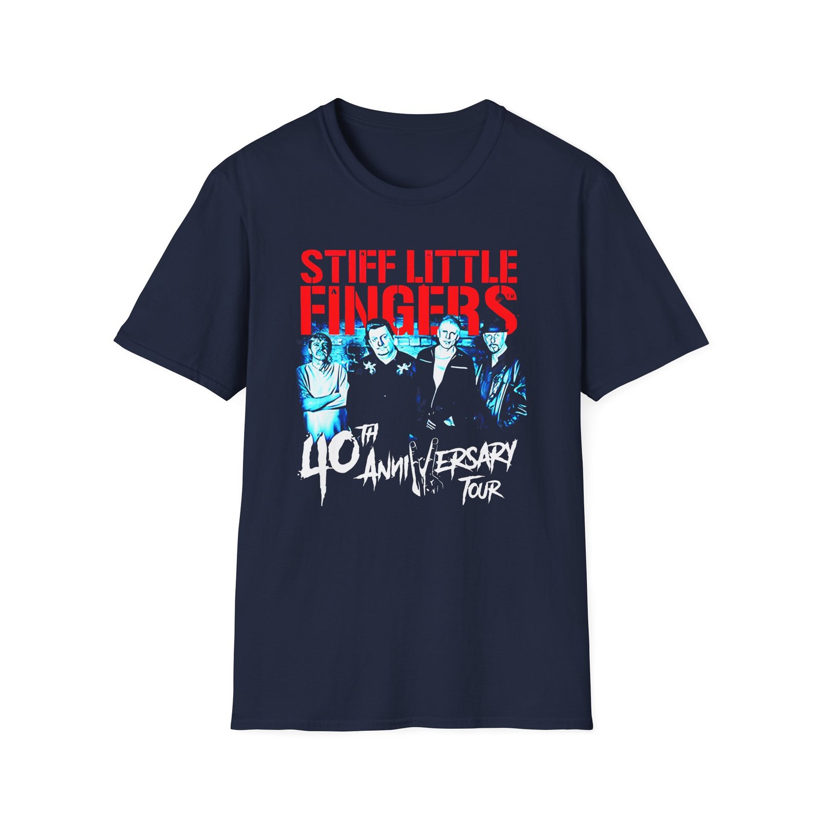 Stiff Little Fingers Tour Unisex Softstyle T-Shirt