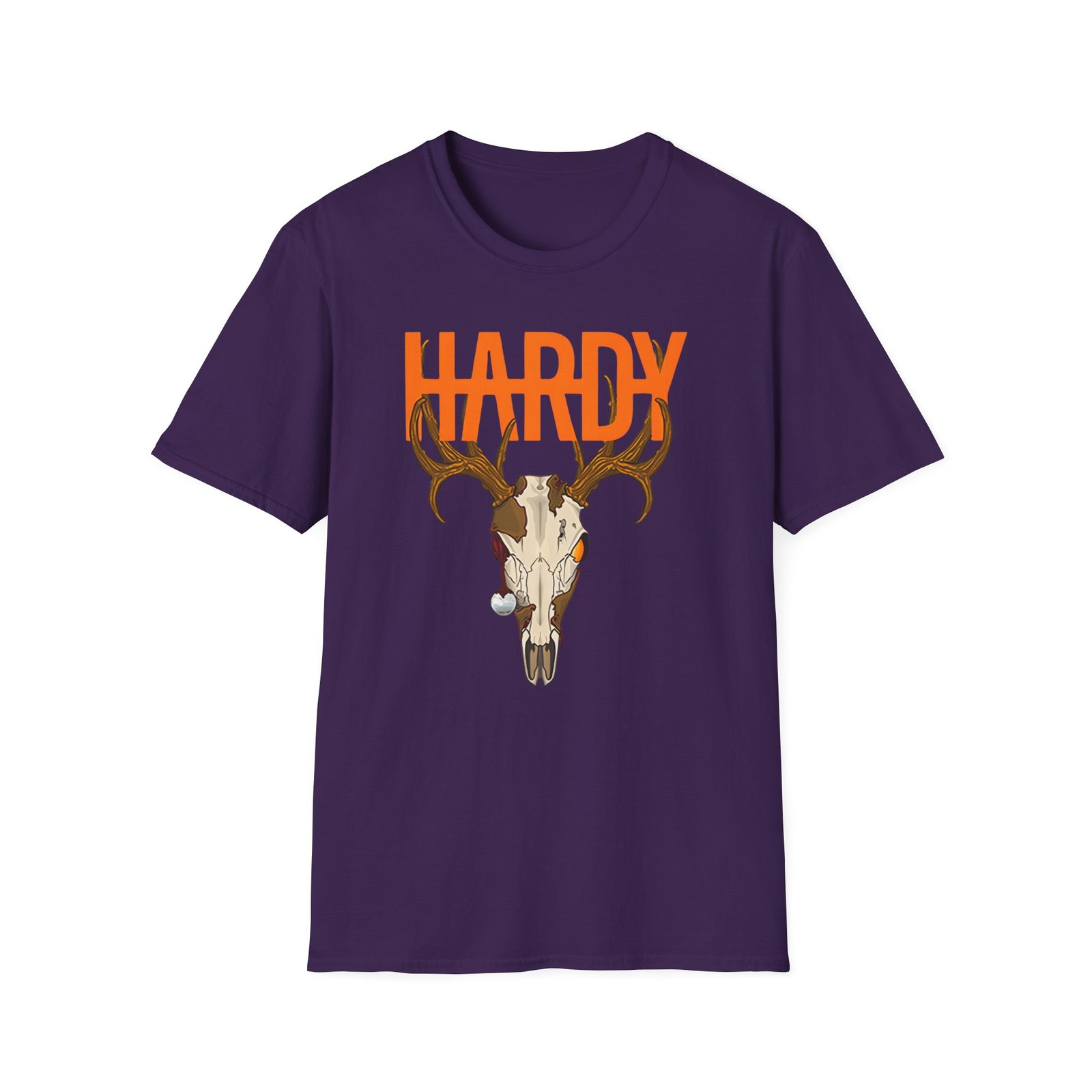 Hardy Deer Skull Unisex Softstyle T-Shirt