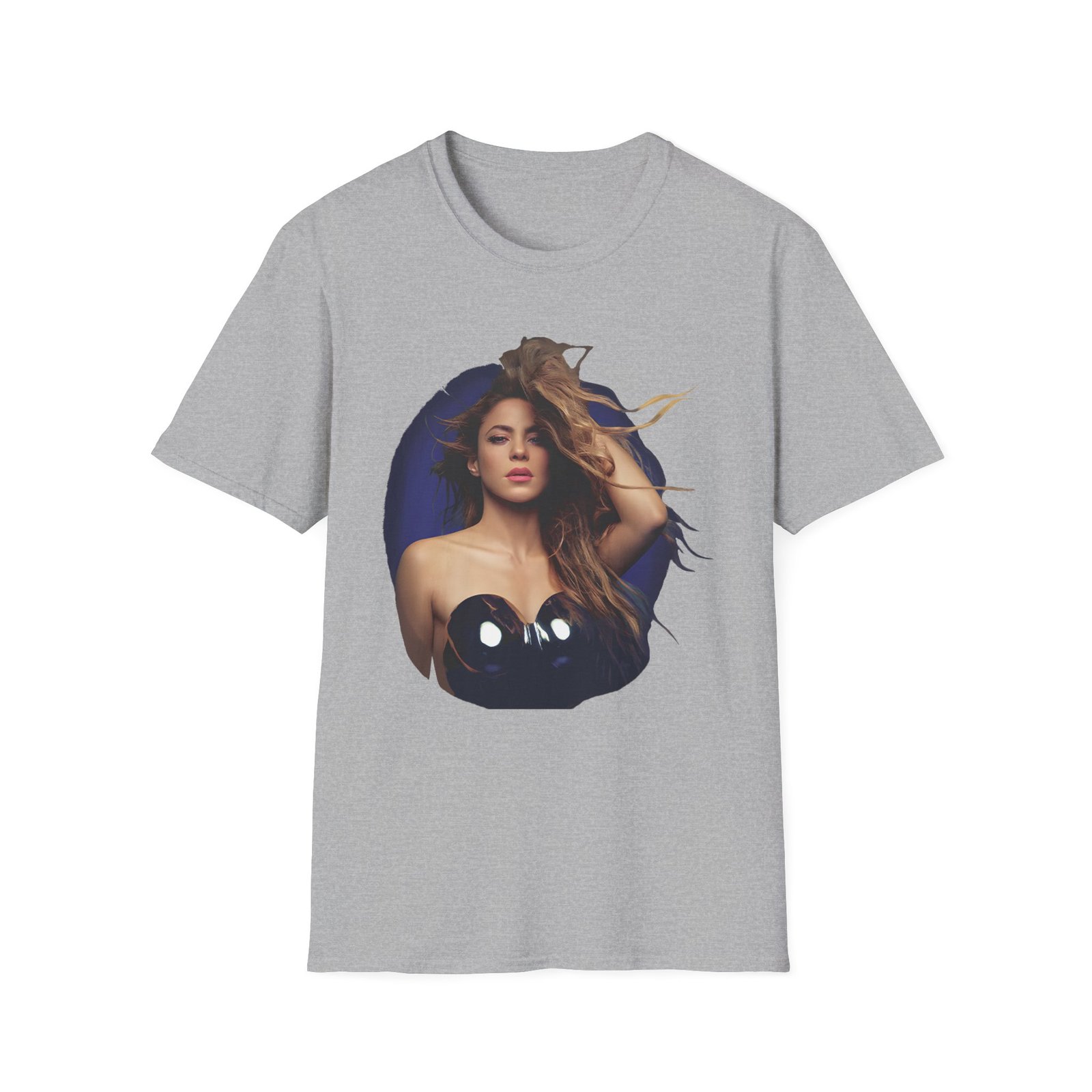 Shakira Sapphire Aura Unisex Softstyle T-Shirt