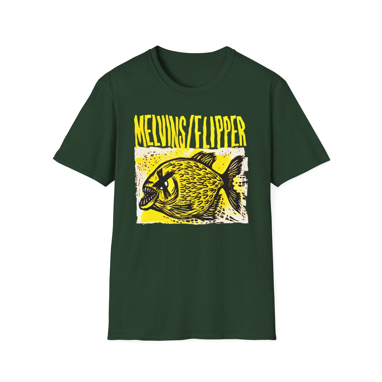 Flipper X Melvins Hot Fish Unisex Softstyle T-Shirt