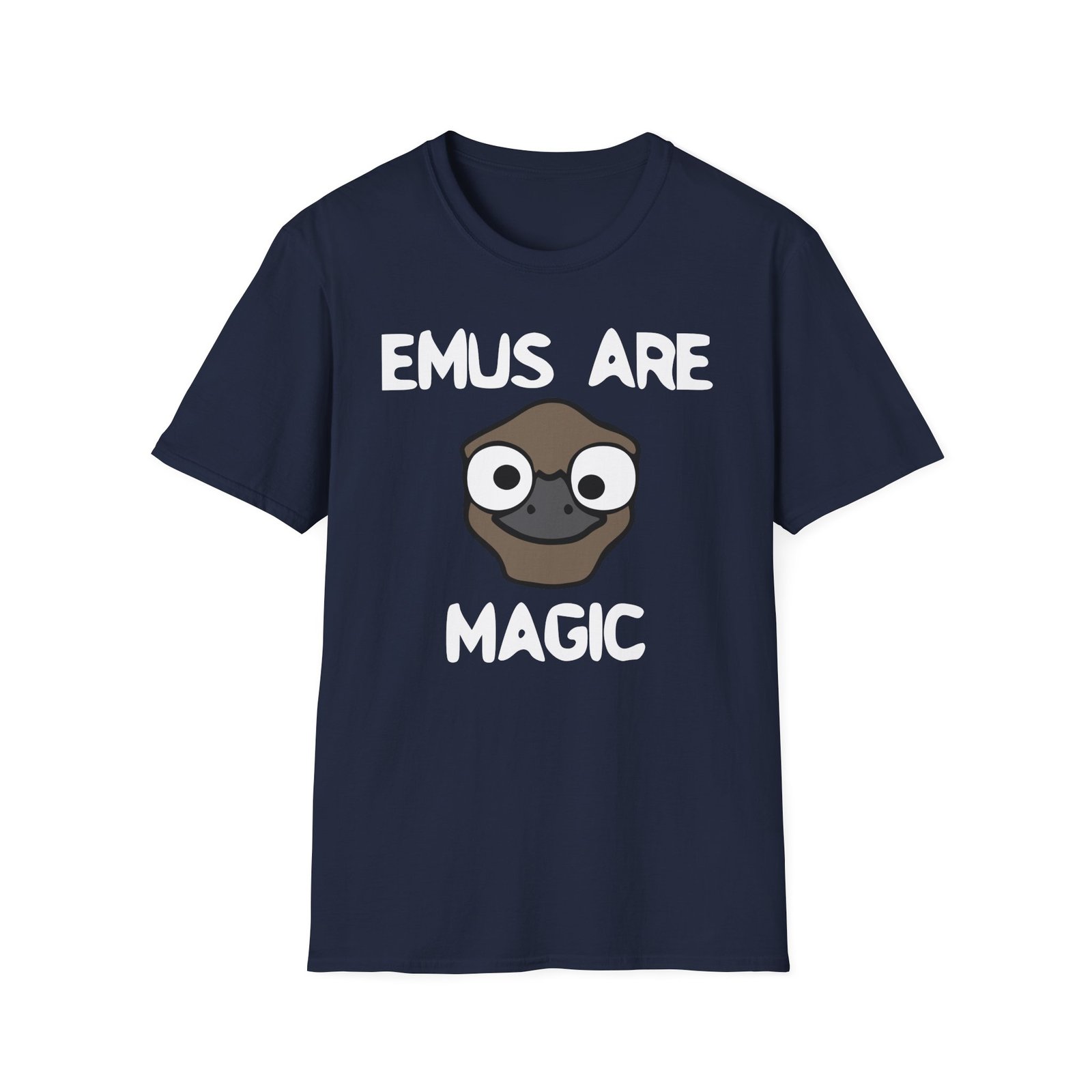 Oversimplified Emus Are Magic Unisex Softstyle T-Shirt