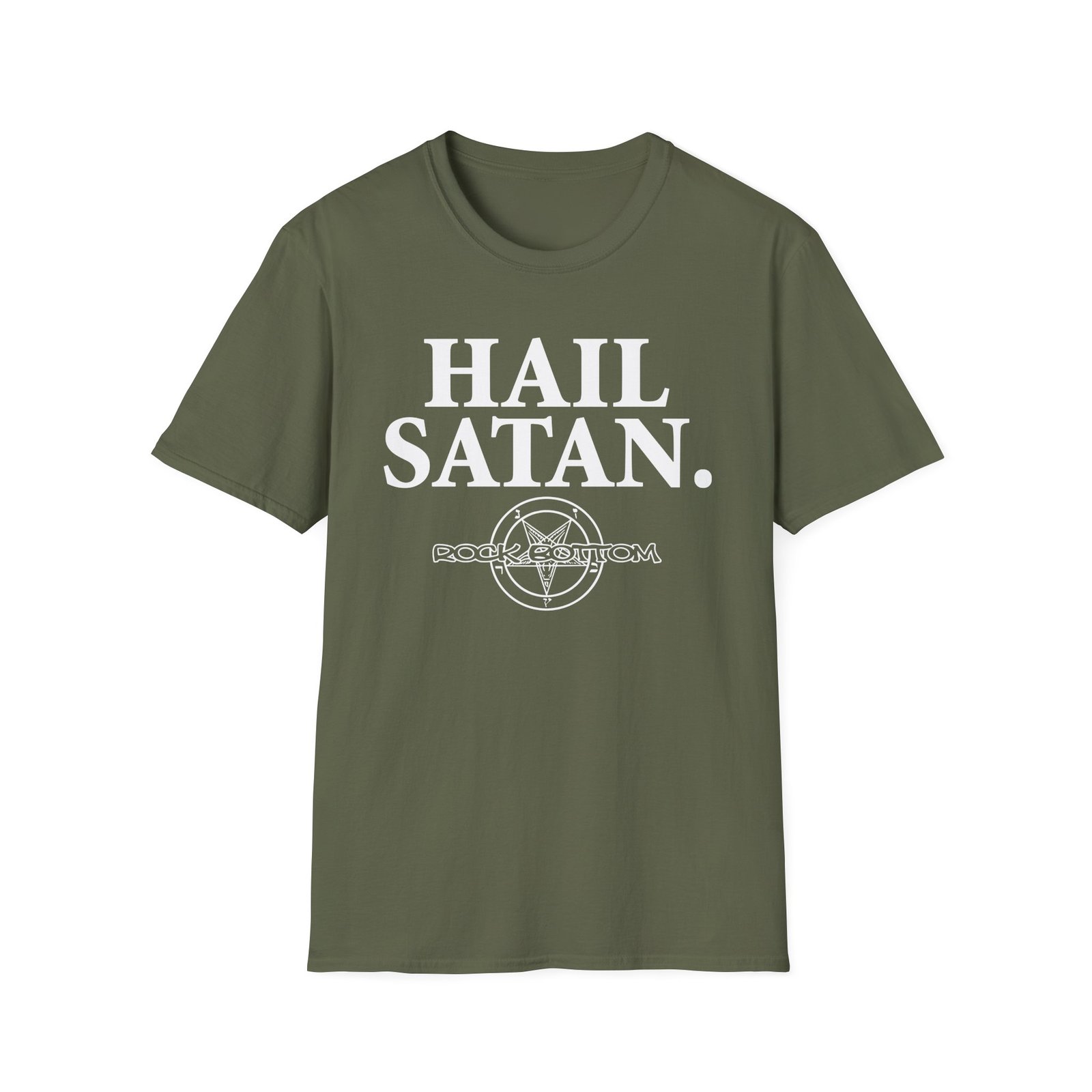 Rock Bottom Hail Satan Unisex Softstyle T-Shirt