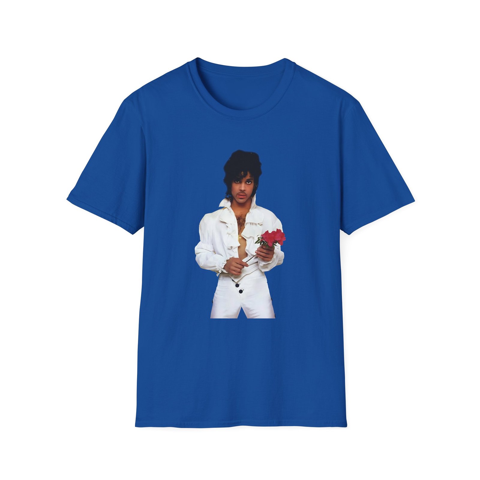 Prince Purple Rain Flower Unisex Softstyle T-Shirt