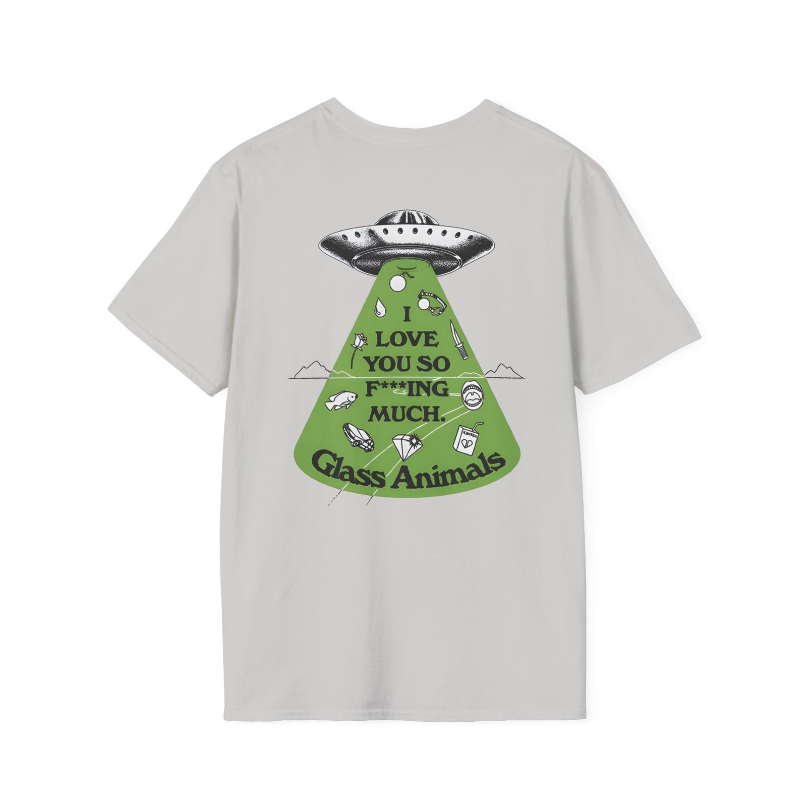 Glass Animals I Love You So F***ing Much Glow-In-The-Dark Unisex Softstyle T-Shirt