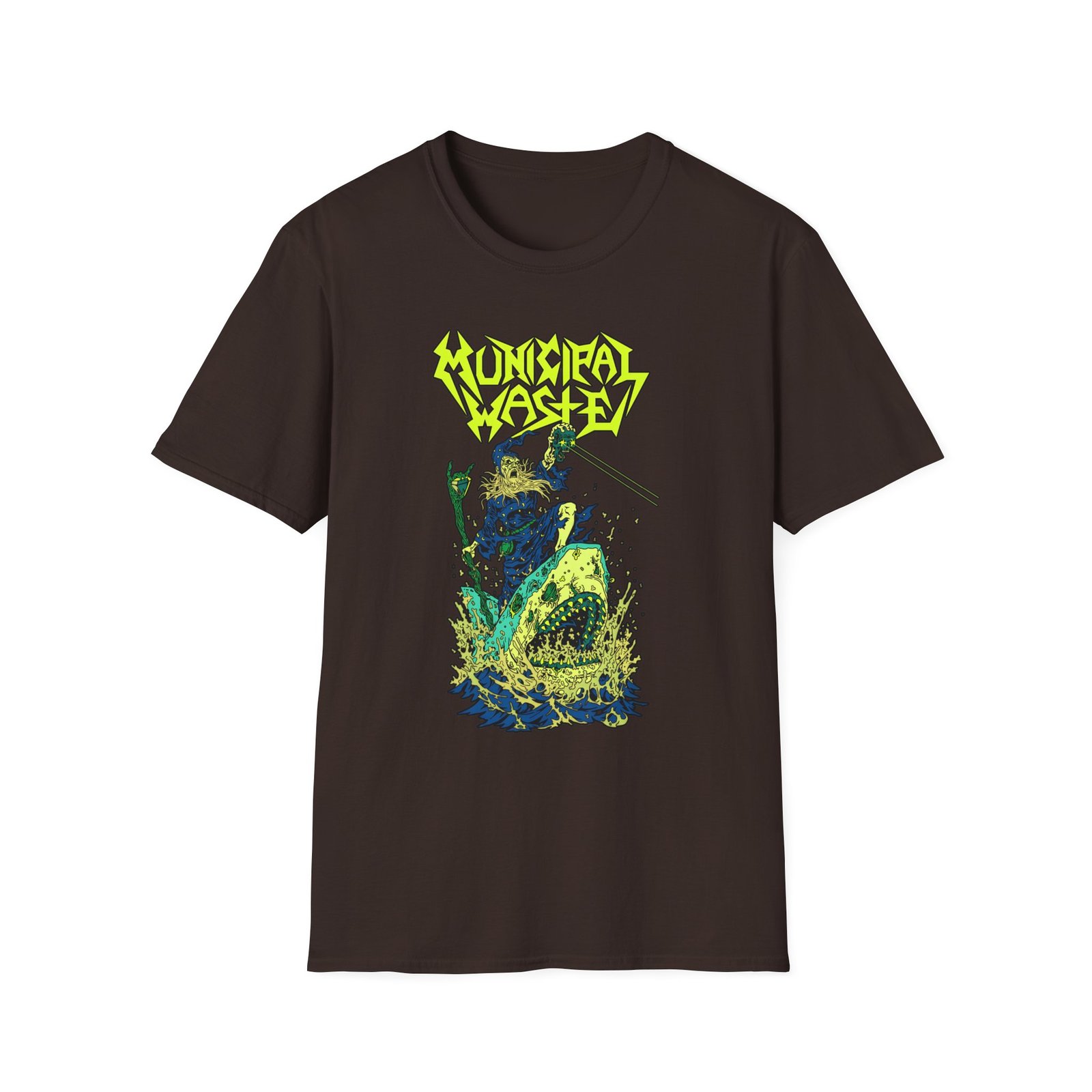 Municipal Waste Glow Shark Unisex Softstyle T-Shirt