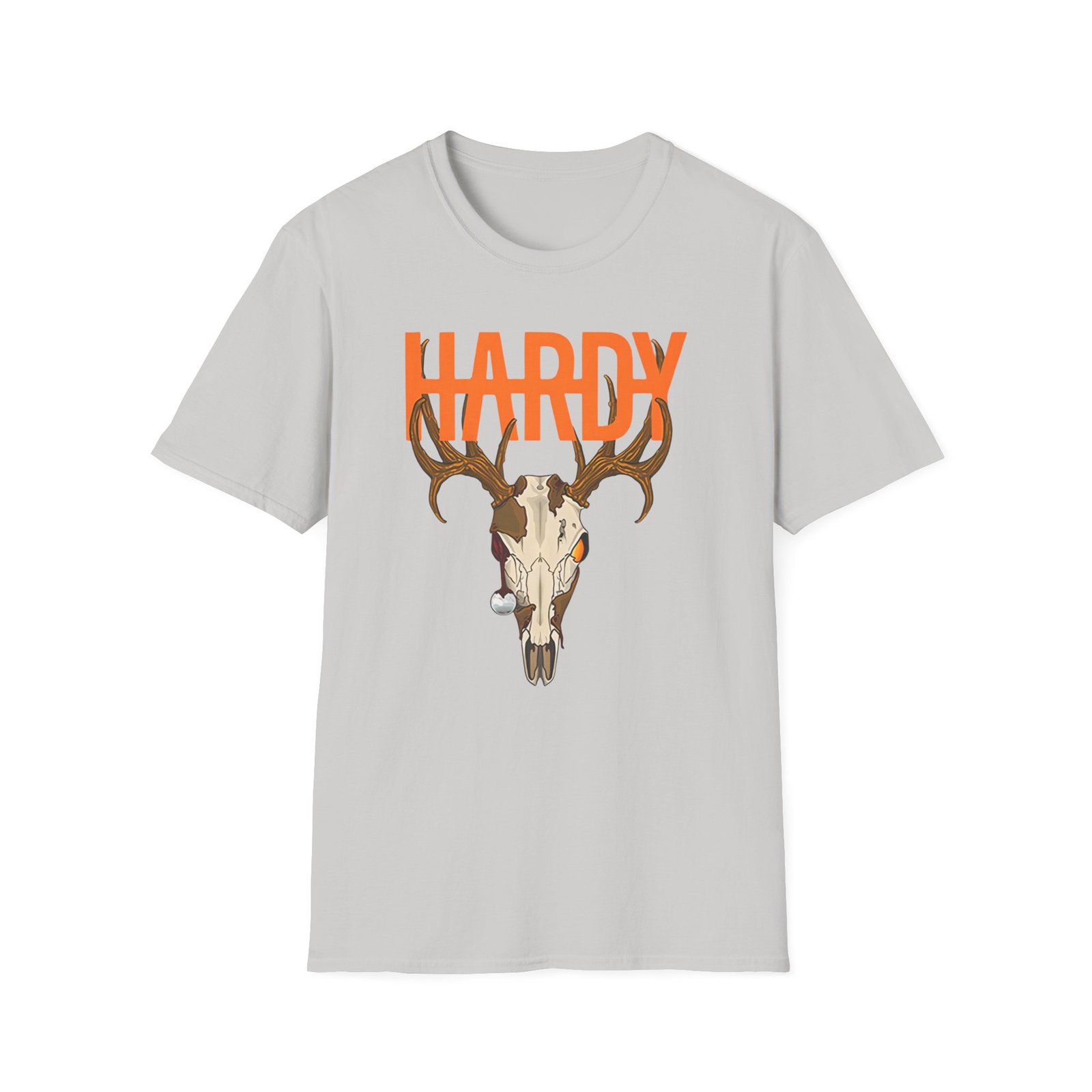 Hardy Deer Skull Unisex Softstyle T-Shirt
