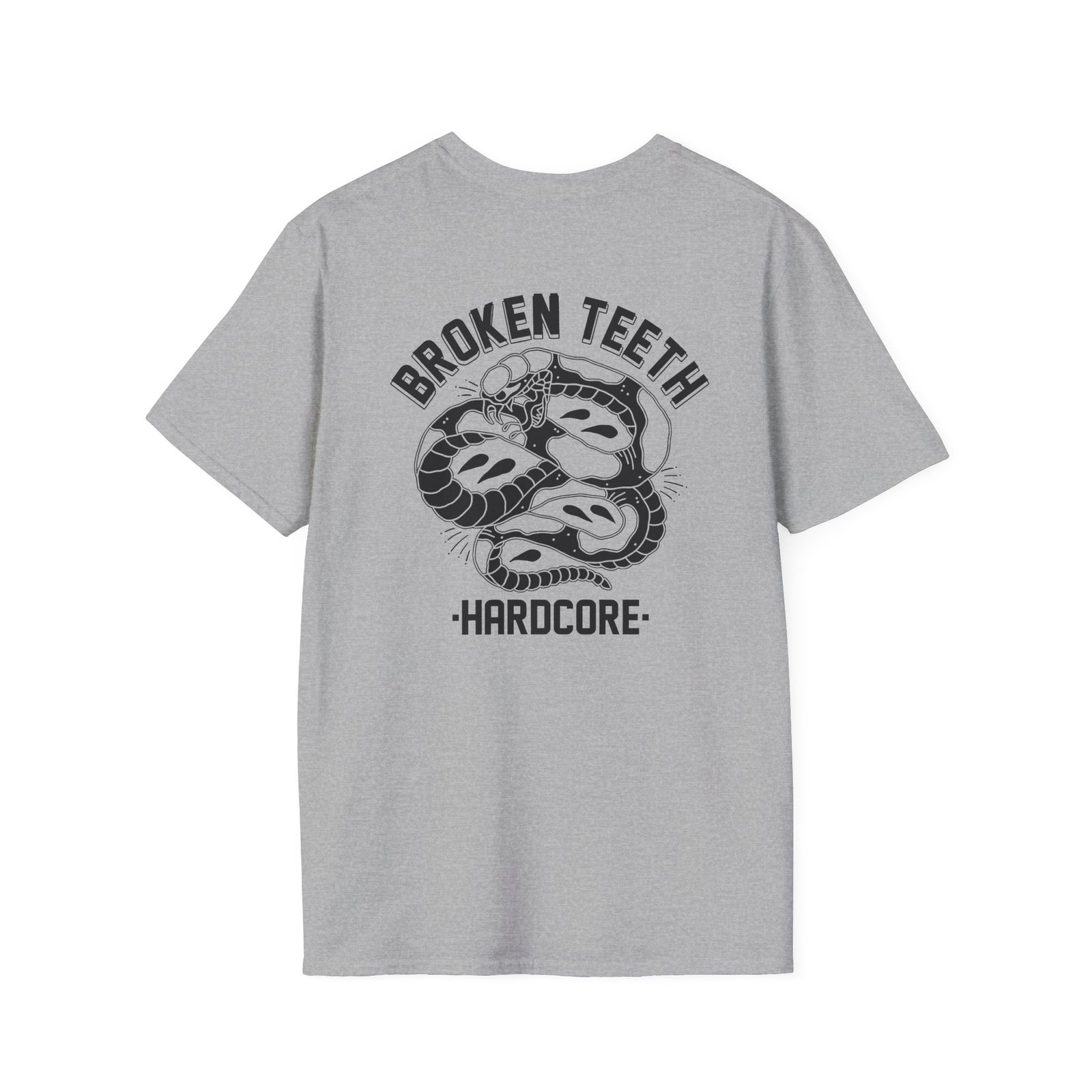Broken Teeth Snake Unisex Softstyle T-Shirt