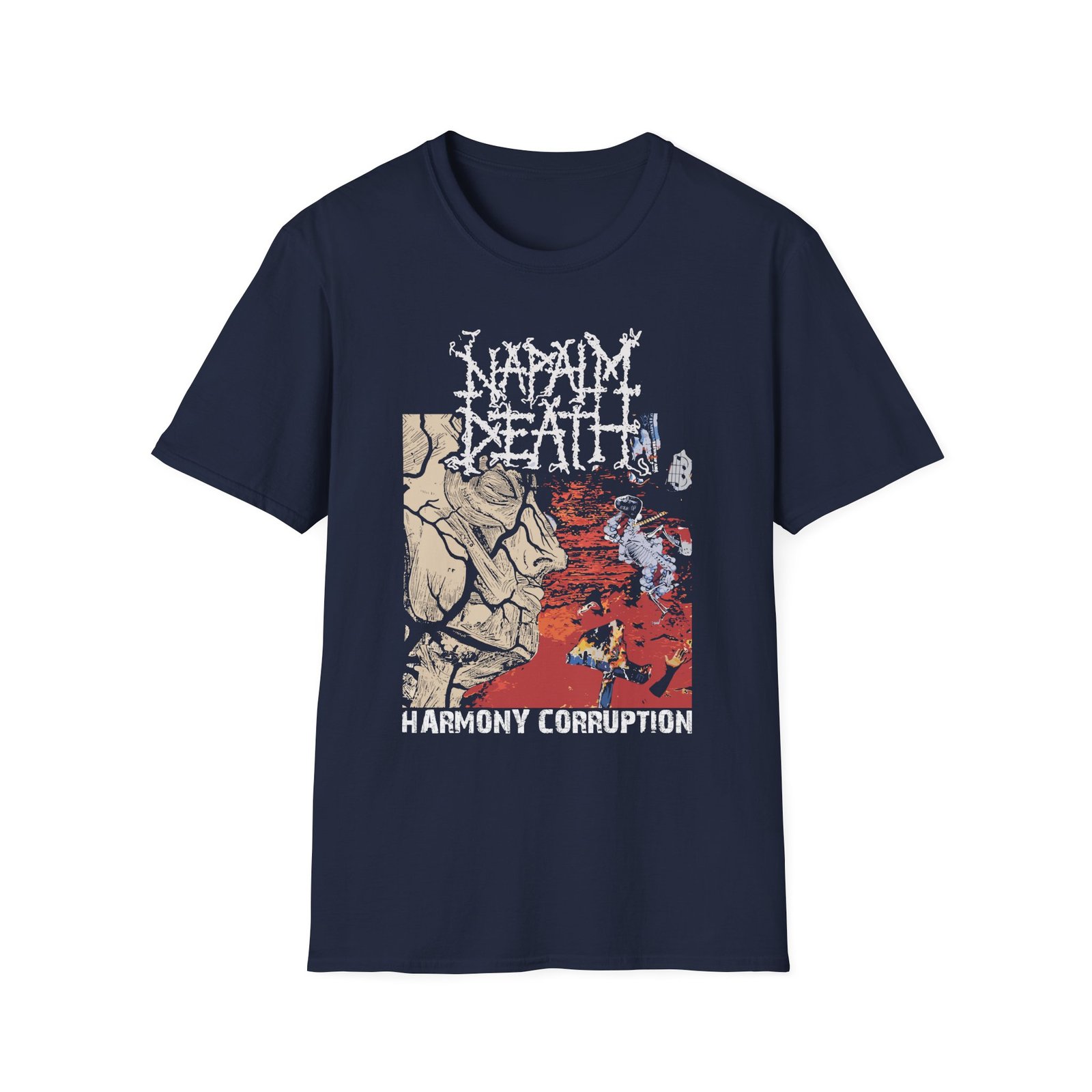 Napalm Death Harmony Corruption Unisex Softstyle T-Shirt