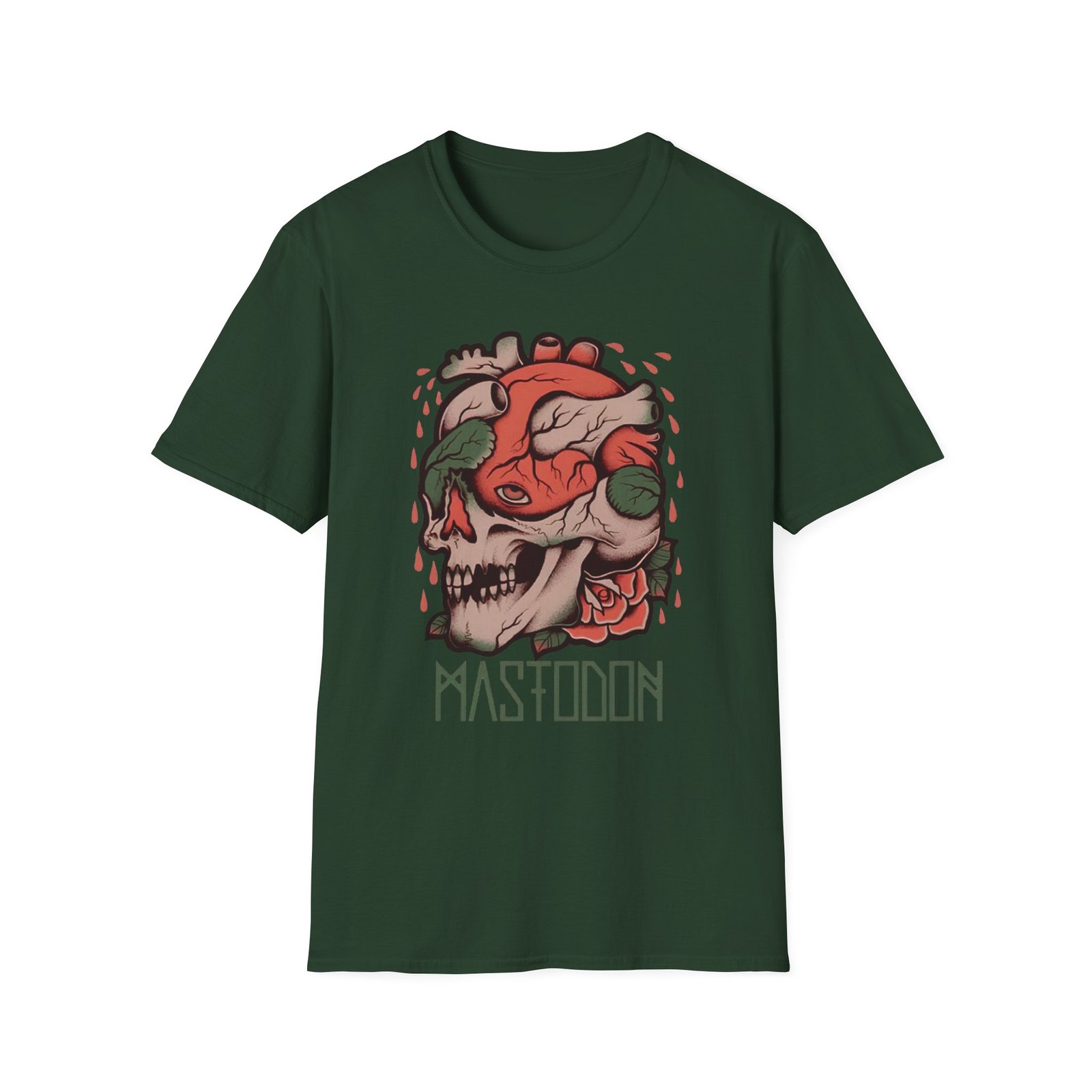 Mastodon Heartskull Unisex Softstyle T-Shirt