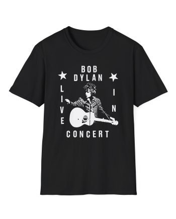 Bob Dylan Live In Concert Unisex Softstyle T-Shirt