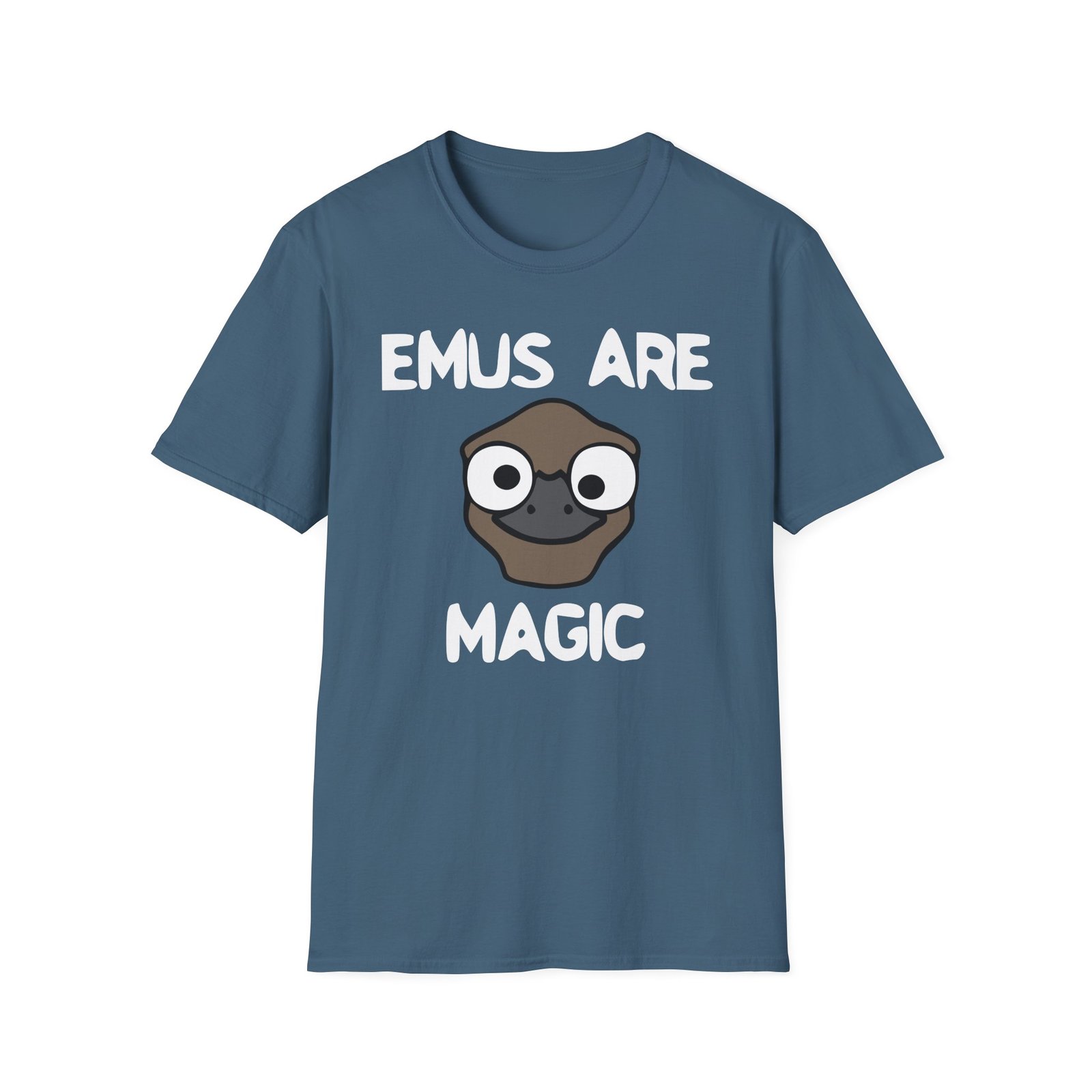 Oversimplified Emus Are Magic Unisex Softstyle T-Shirt