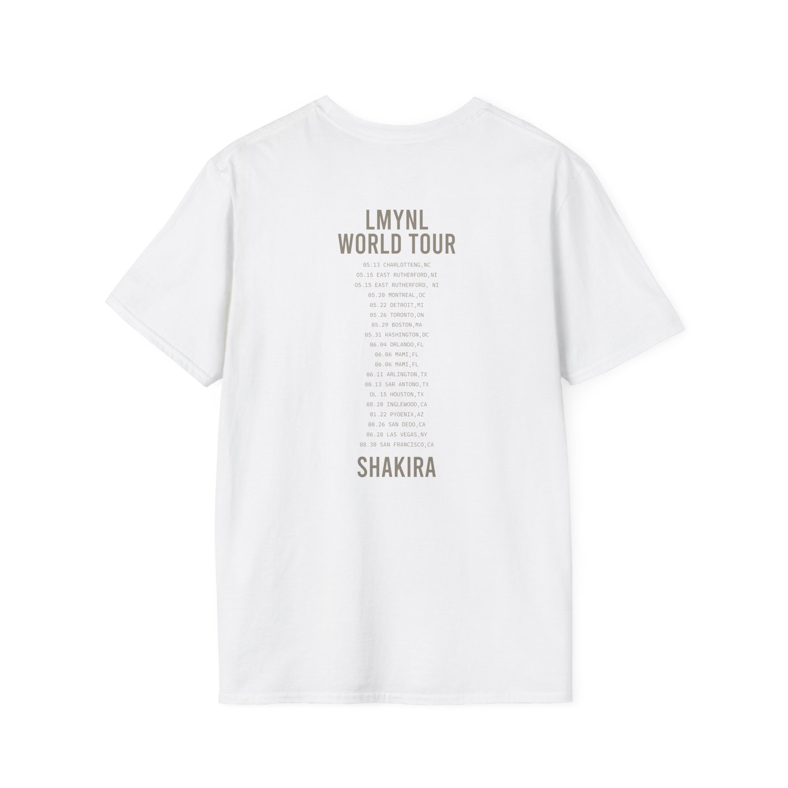 Shakira Dollar Bill Unisex Softstyle T-Shirt
