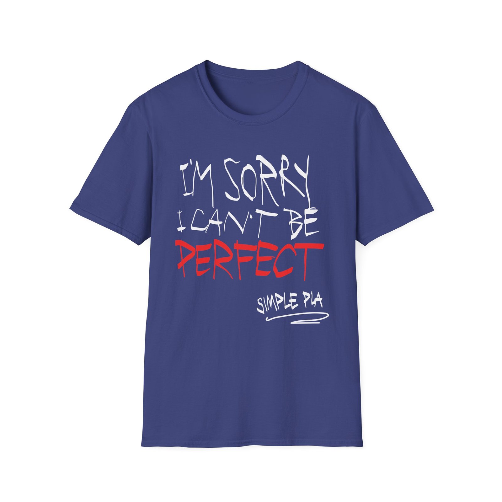 Simple Plan I'm Sorry I Can't Be Perfect Unisex Softstyle T-Shirt