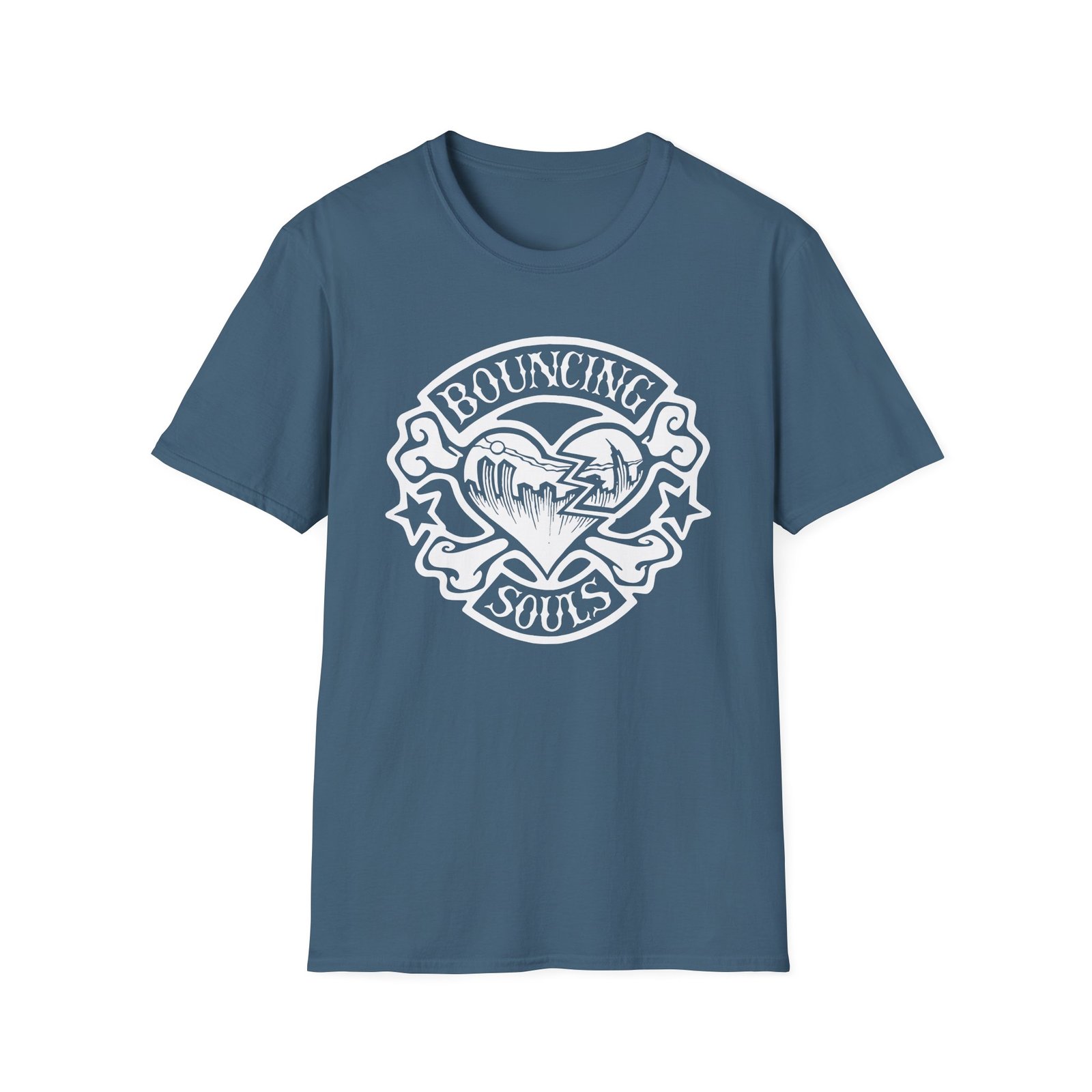 The Bouncing Souls Rocker Heart Unisex Softstyle T-Shirt