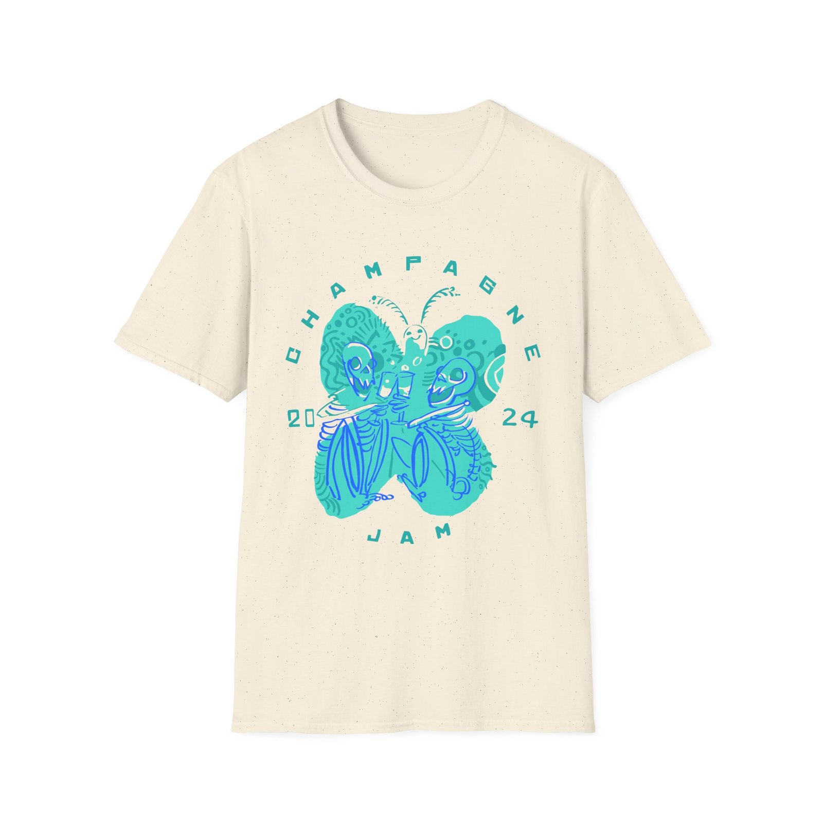 The Front Bottoms Champagne Jam 2024 Unisex Softstyle T-Shirt