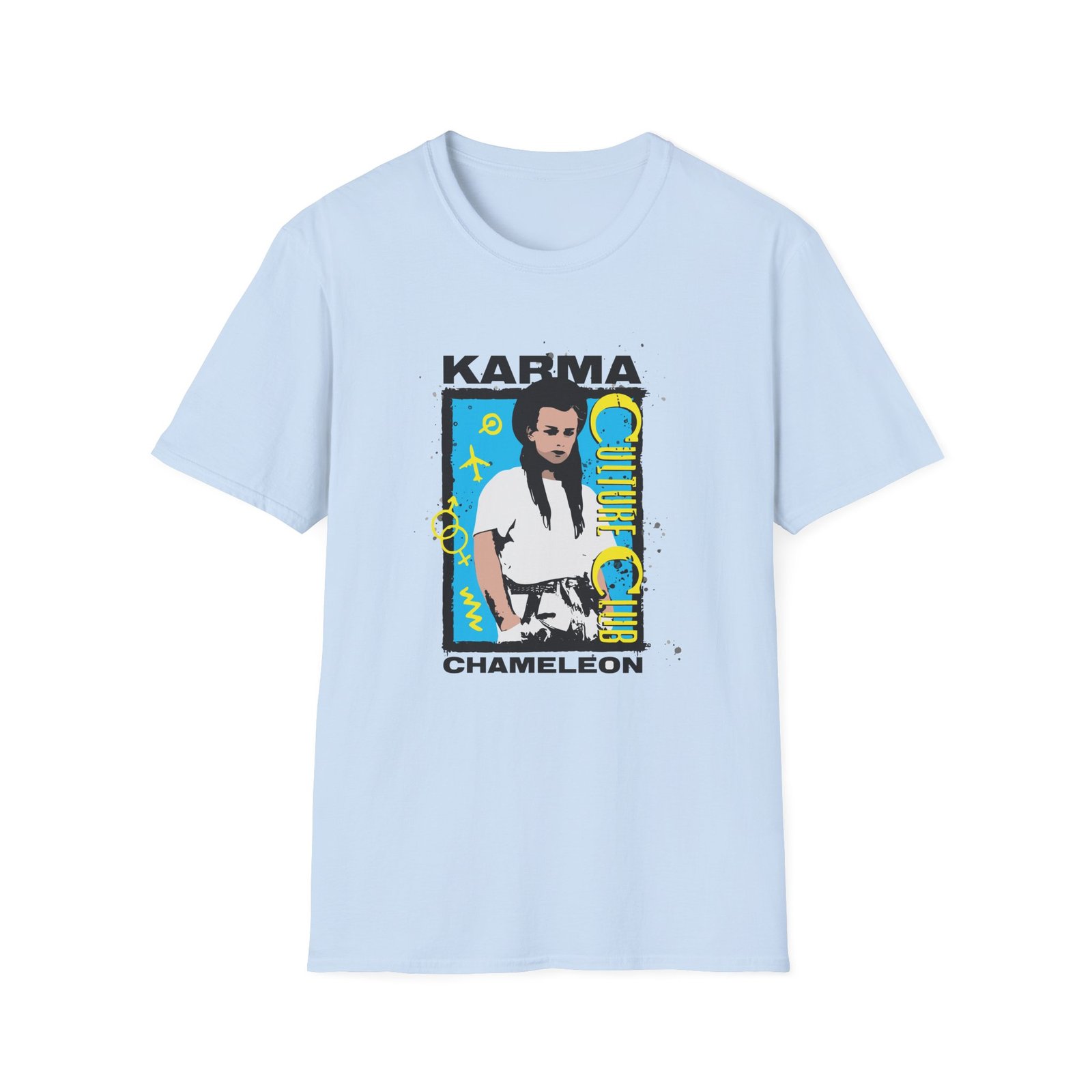 Boy George Karma Chameleon 40th Anniversary Boy George Unisex Softstyle T-Shirt