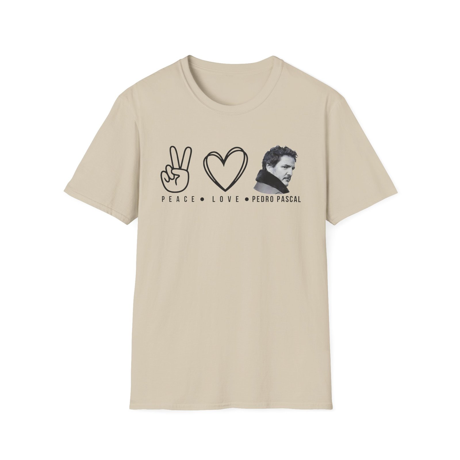 Peace Love Pedro Pascal Unisex Softstyle T-Shirt