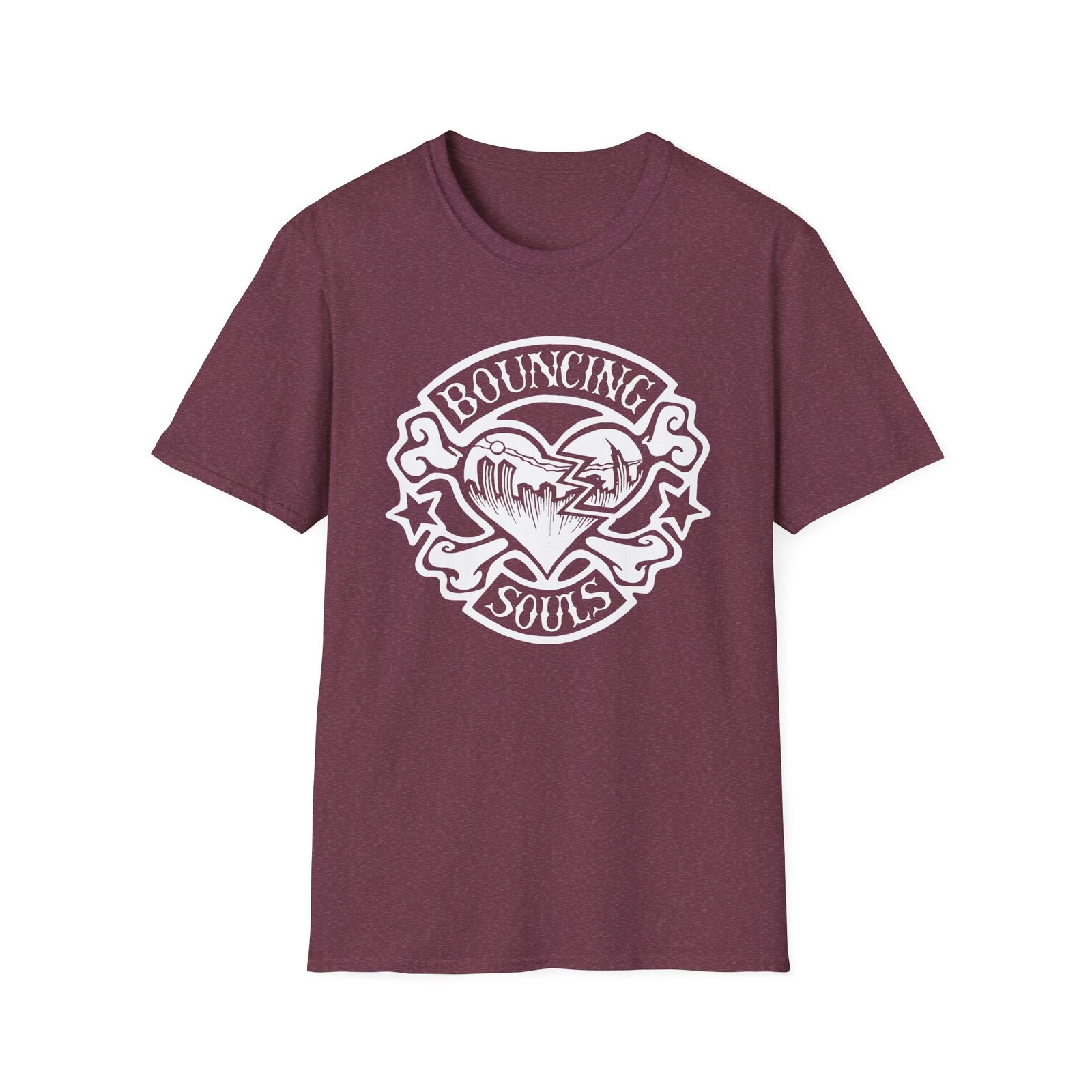 The Bouncing Souls Rocker Heart Unisex Softstyle T-Shirt