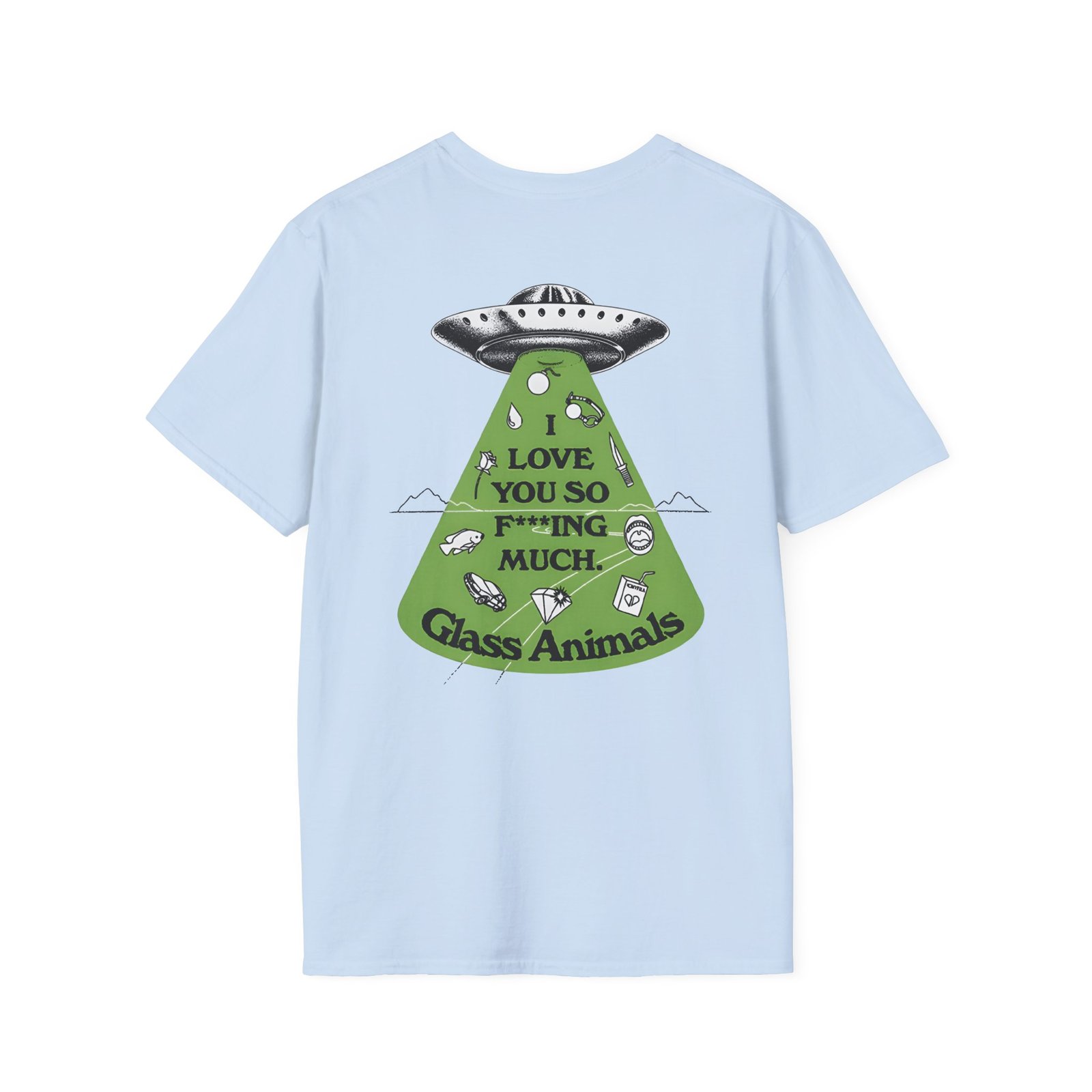 Glass Animals I Love You So F***ing Much Glow-In-The-Dark Unisex Softstyle T-Shirt