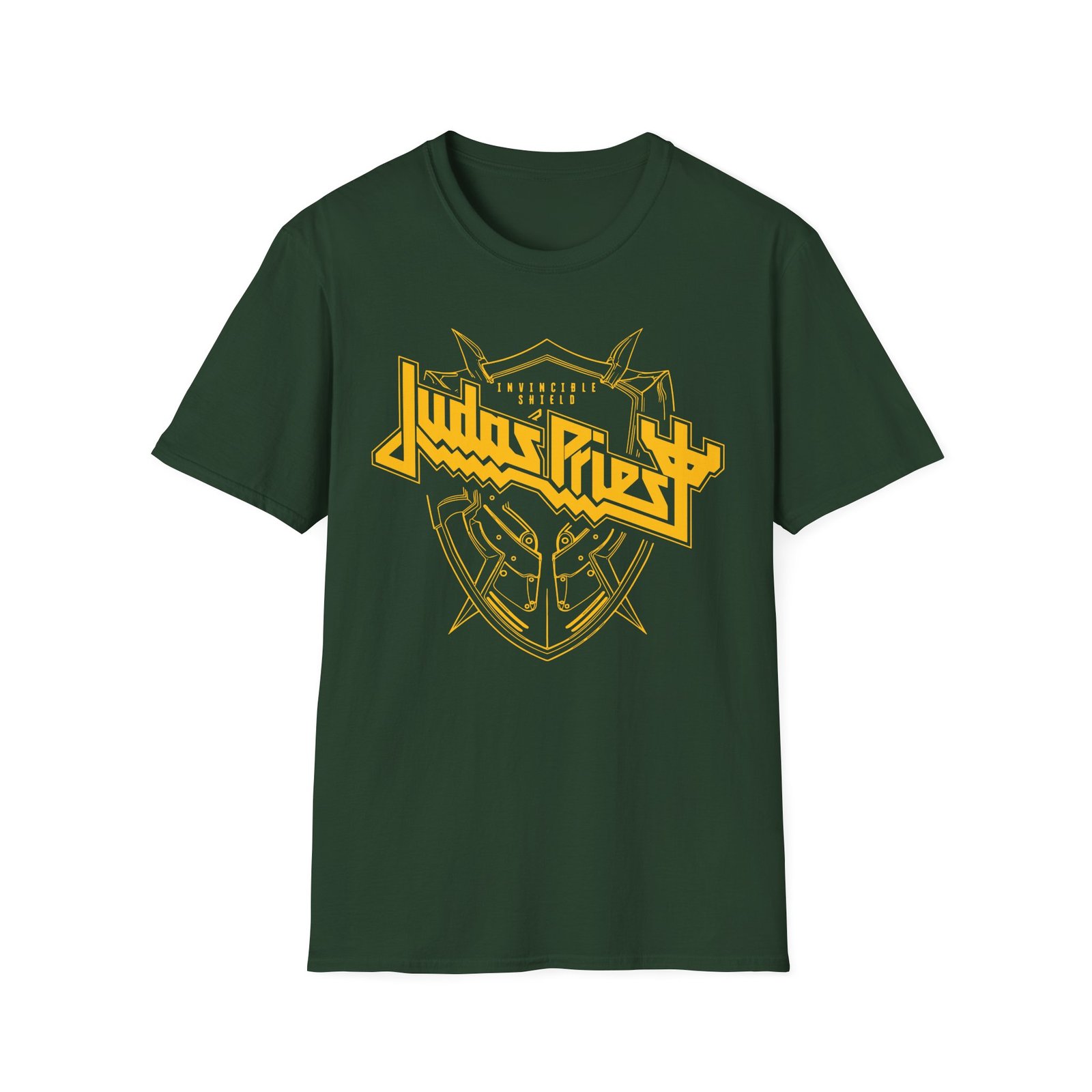 Judas Priest Invincible Shield Linear Unisex Softstyle T-Shirt
