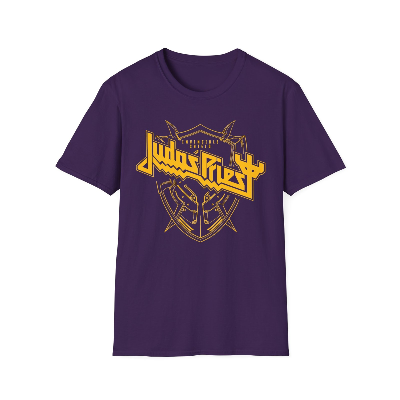 Judas Priest Invincible Shield Linear Unisex Softstyle T-Shirt