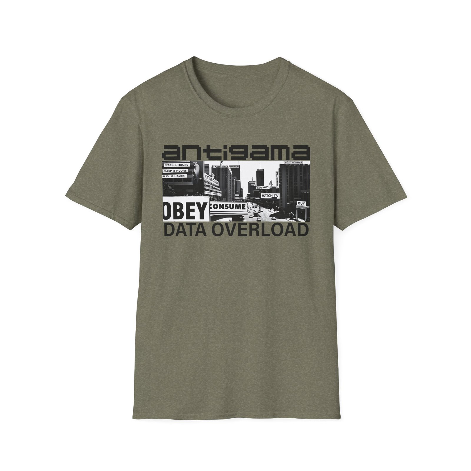 Antigama Data Overload Unisex Softstyle T-Shirt