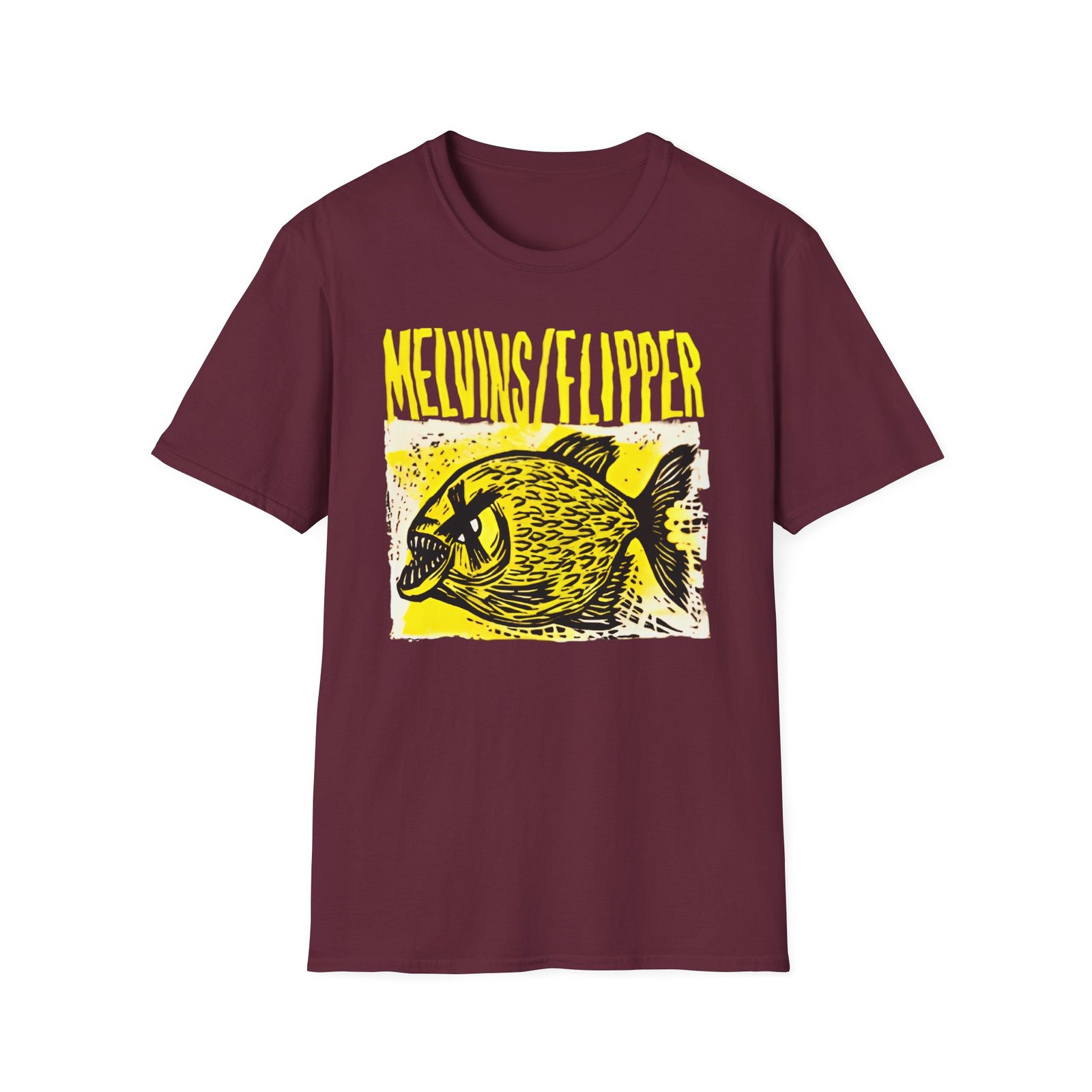 Flipper X Melvins Hot Fish Unisex Softstyle T-Shirt