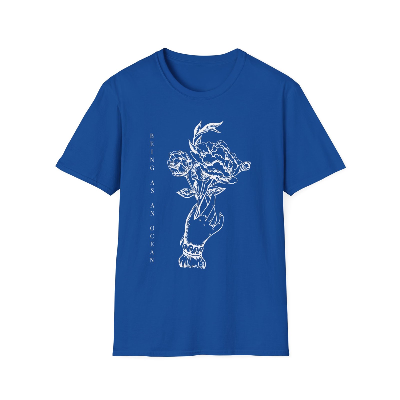Being as an Ocean Flower Hand Unisex Softstyle T-Shirt