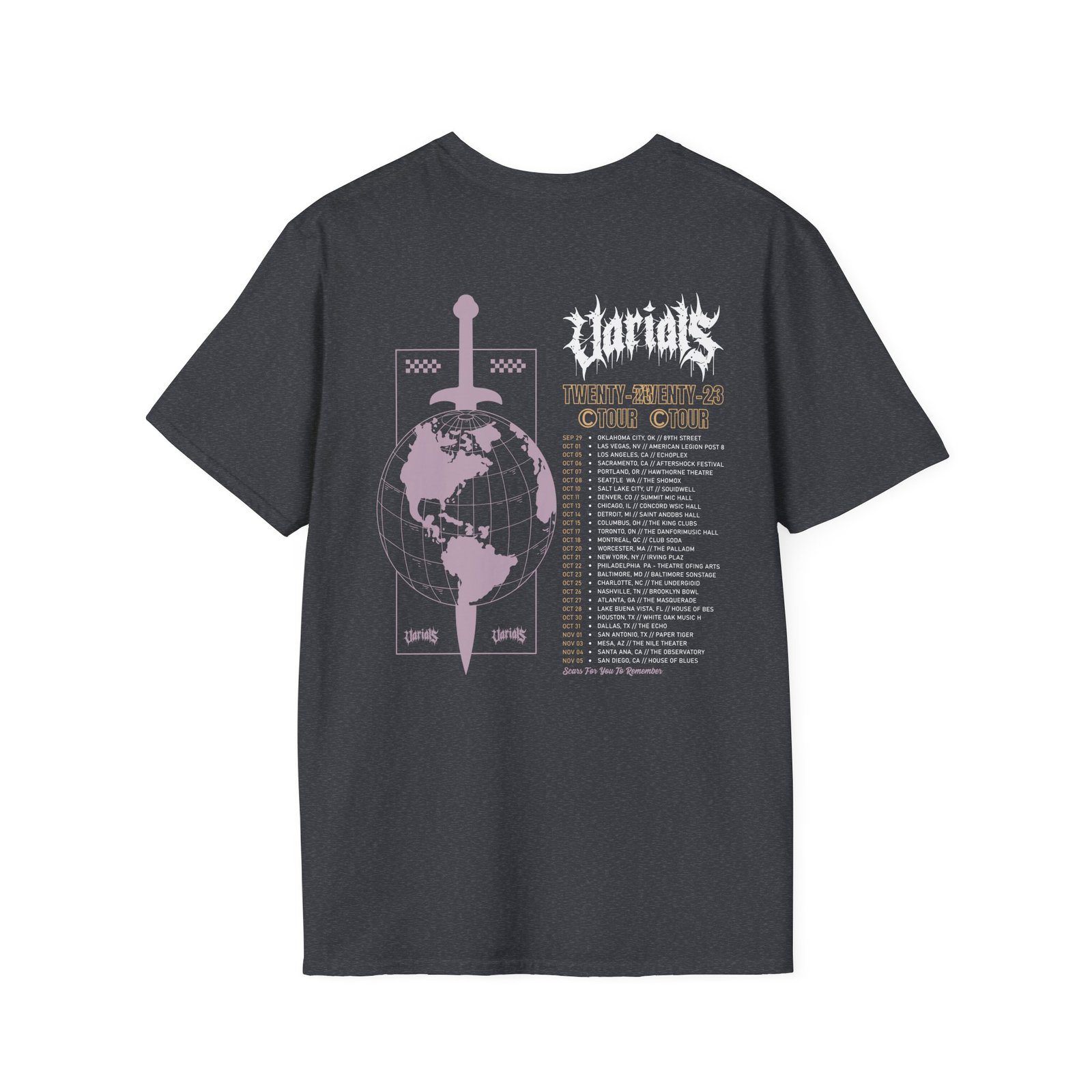 Varials Fatalism Tour Unisex Softstyle T-Shirt
