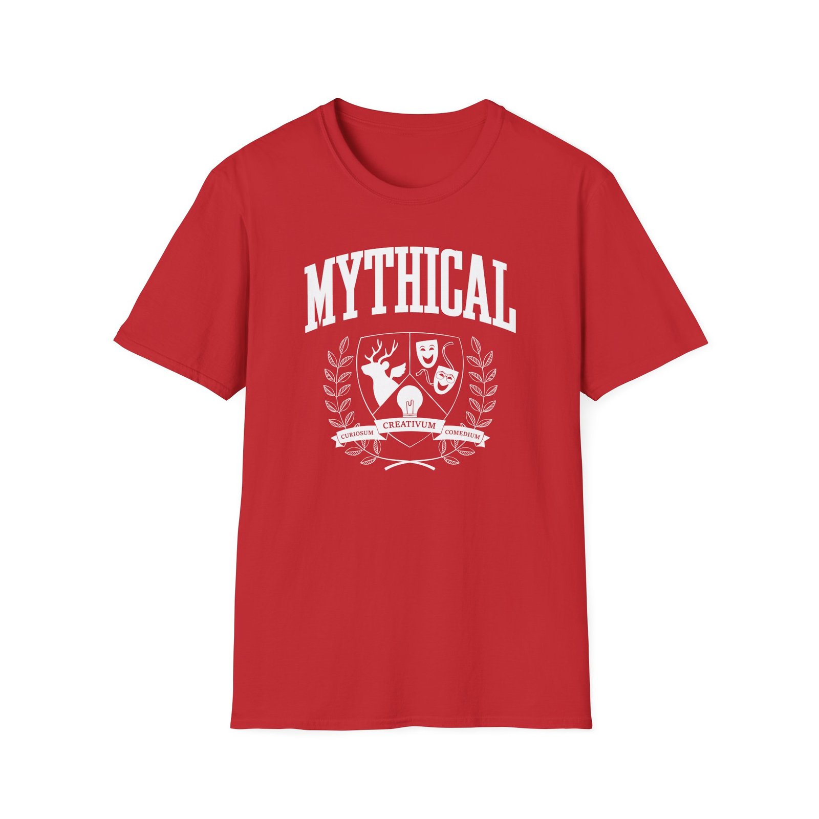 Good Mythical Morning Mythical Collegiate Emblem unisex softstyle t-shirt