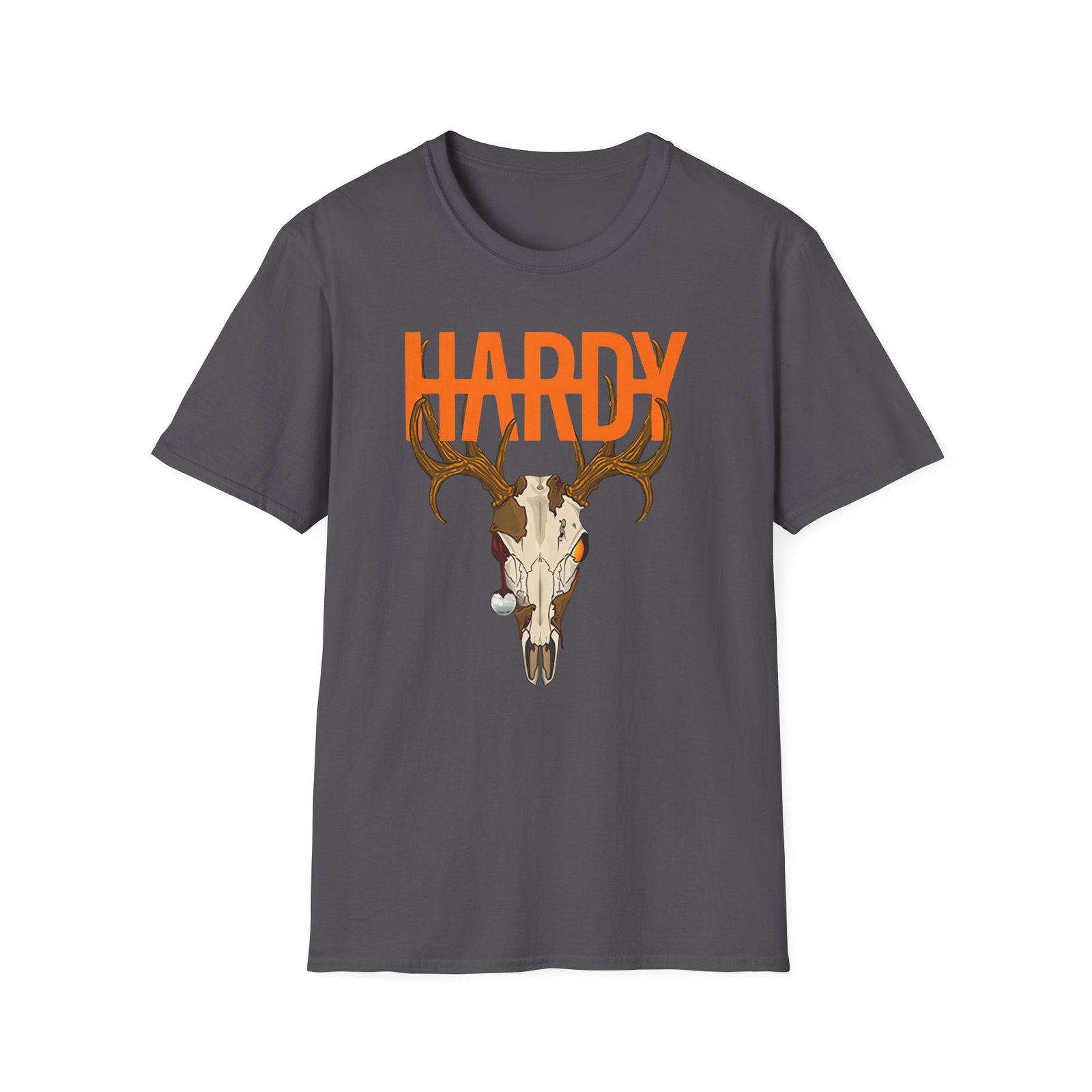 Hardy Deer Skull Unisex Softstyle T-Shirt