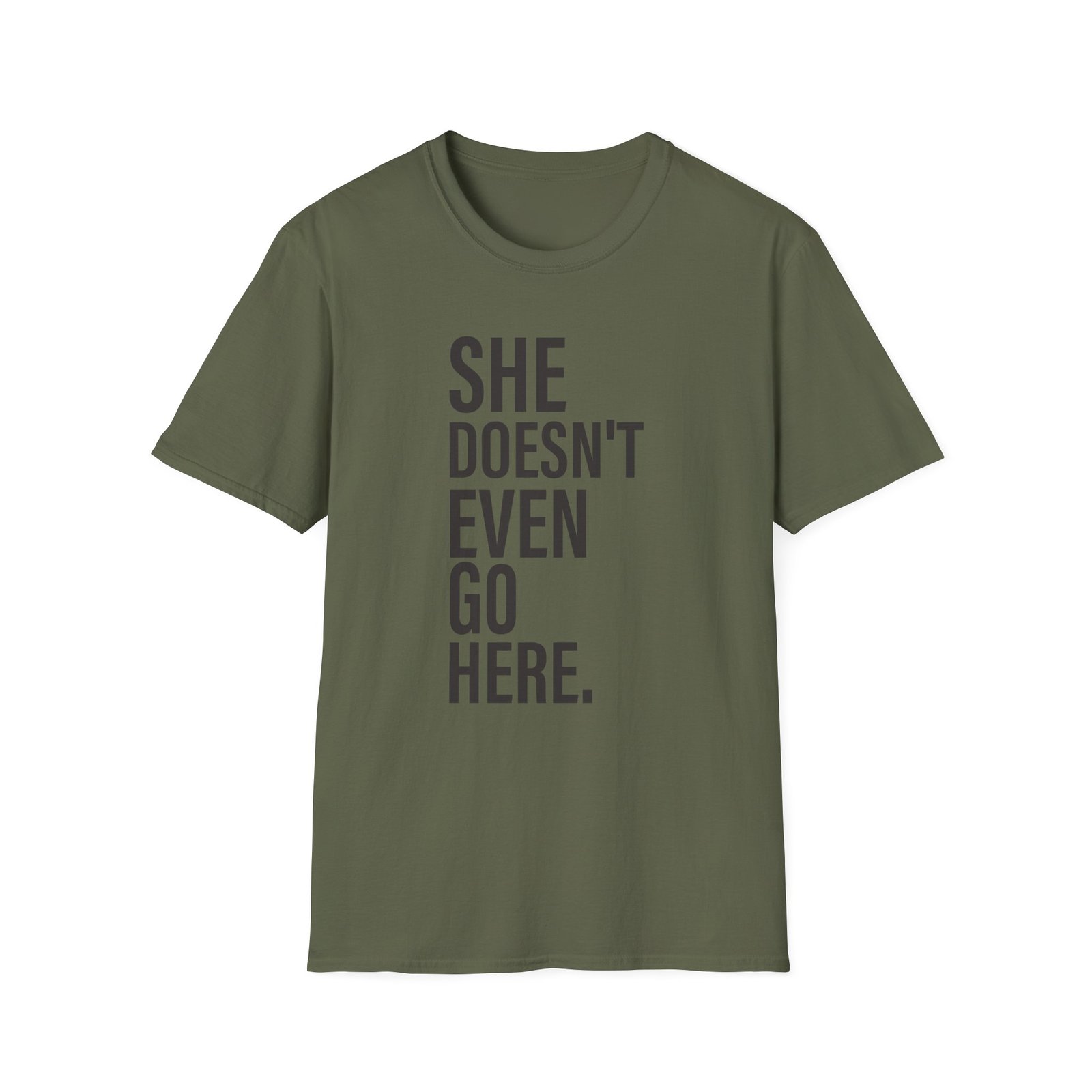 Amc Mean Girl She Doesn't Even Go Here Unisex Softstyle T-Shirt