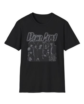 Bon Jovi Outline Unisex Softstyle T-Shirt