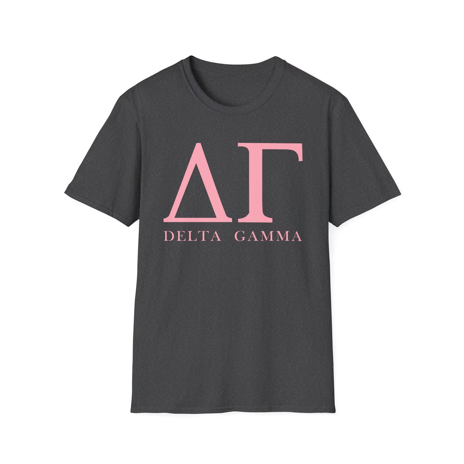 Delta Gamma Pink Letter Unisex softstyle T-Shirt