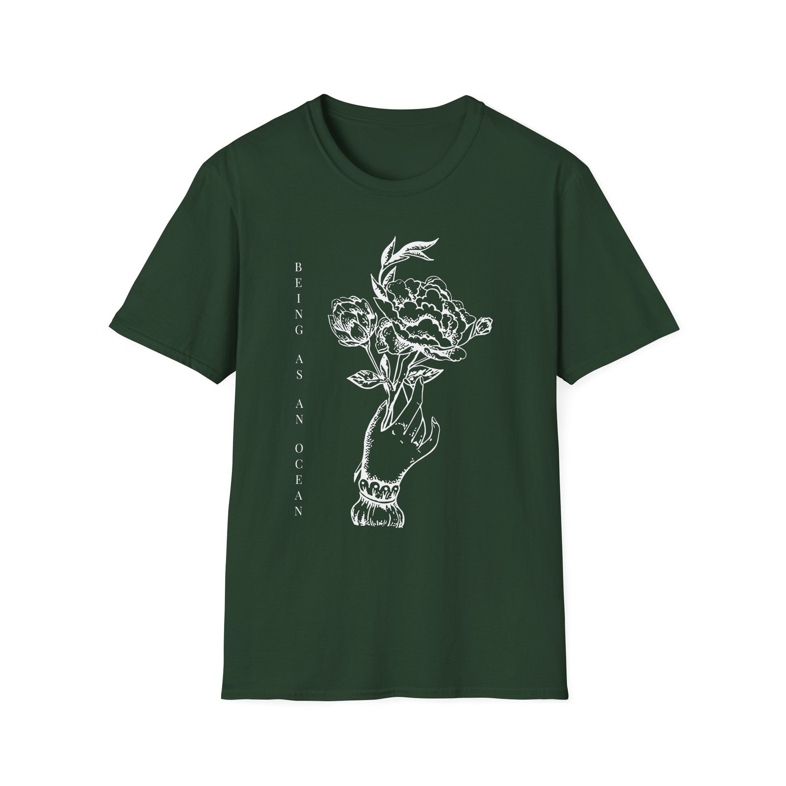 Being as an Ocean Flower Hand Unisex Softstyle T-Shirt