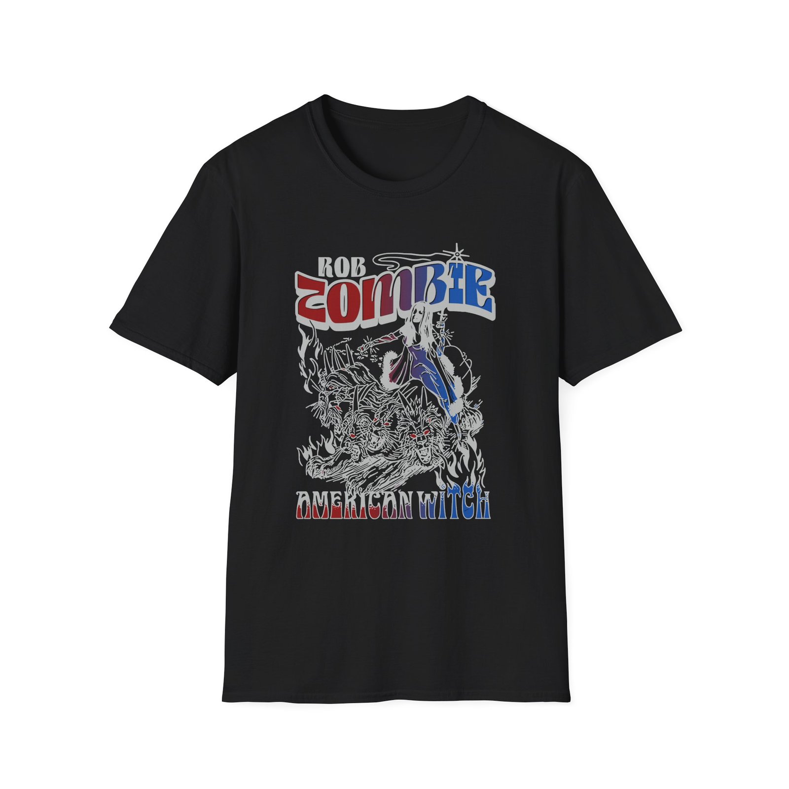 Rob Zombie American Wild Witch Unisex Softstyle T-Shirt