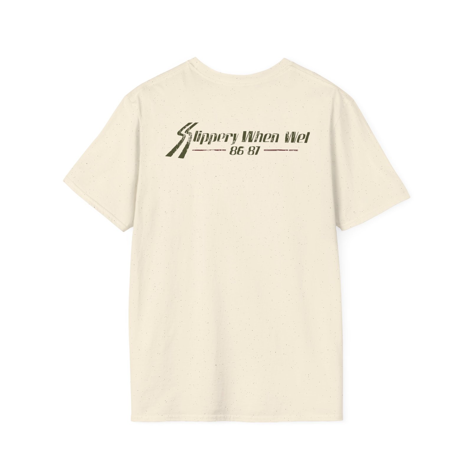 Bon Jovi Slippery When Wet Vintage World Tour Unisex Softstyle T-Shirt