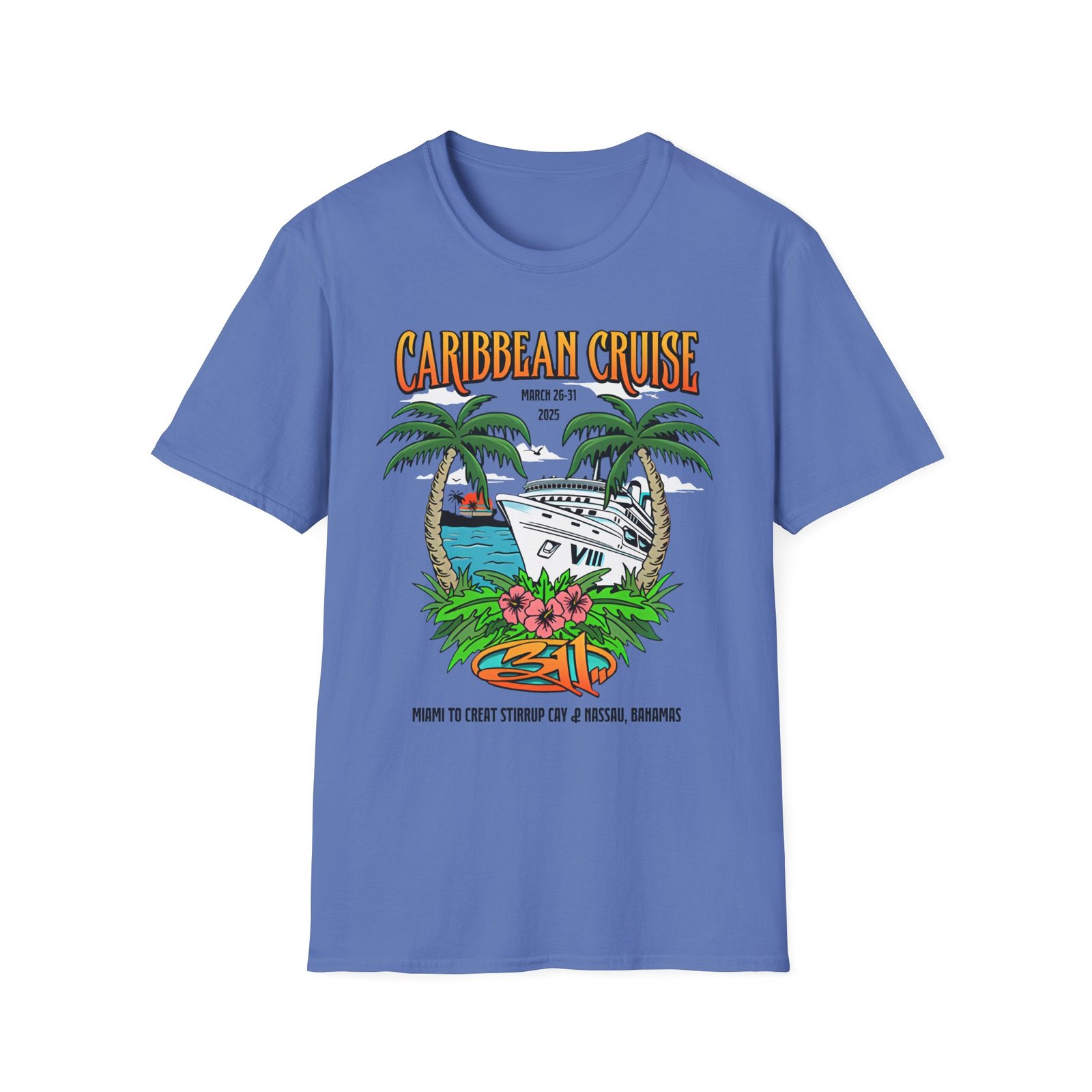 311 Caribbean Cruise 2025 Boat Unisex Softstyle T-Shirt