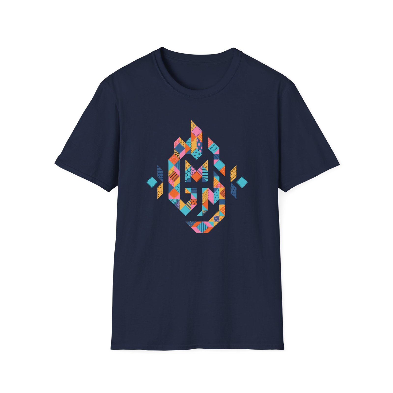 Good Mythical Morning Patchwork Logo unisex softstyle t-shirt