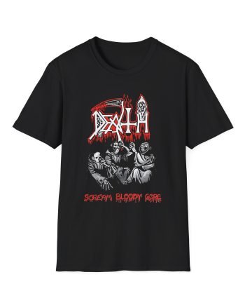 Death Scream Bloody Gore Throwback Unisex Softstyle T-Shirt