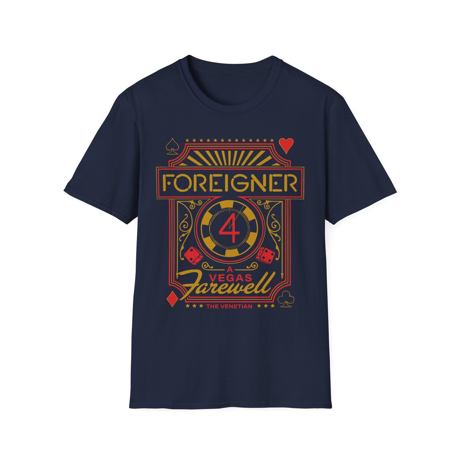 Foreigner Vegas Event Unisex Softstyle T-Shirt