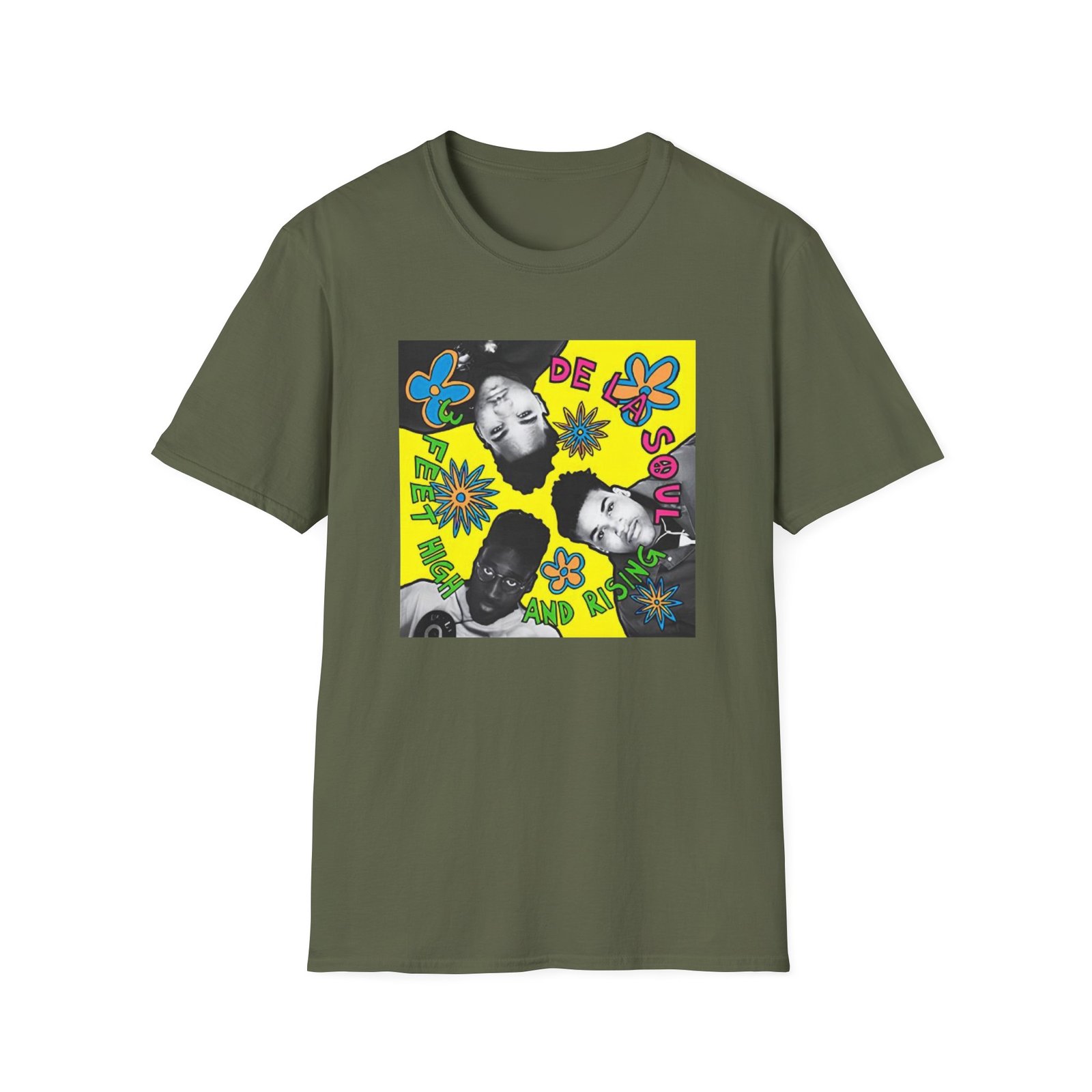 De La Soul 3 Feet High Album Cover Unisex Softstyle T-Shirt