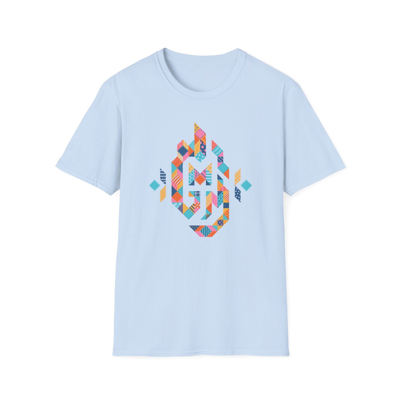 Good Mythical Morning Patchwork Logo unisex softstyle t-shirt