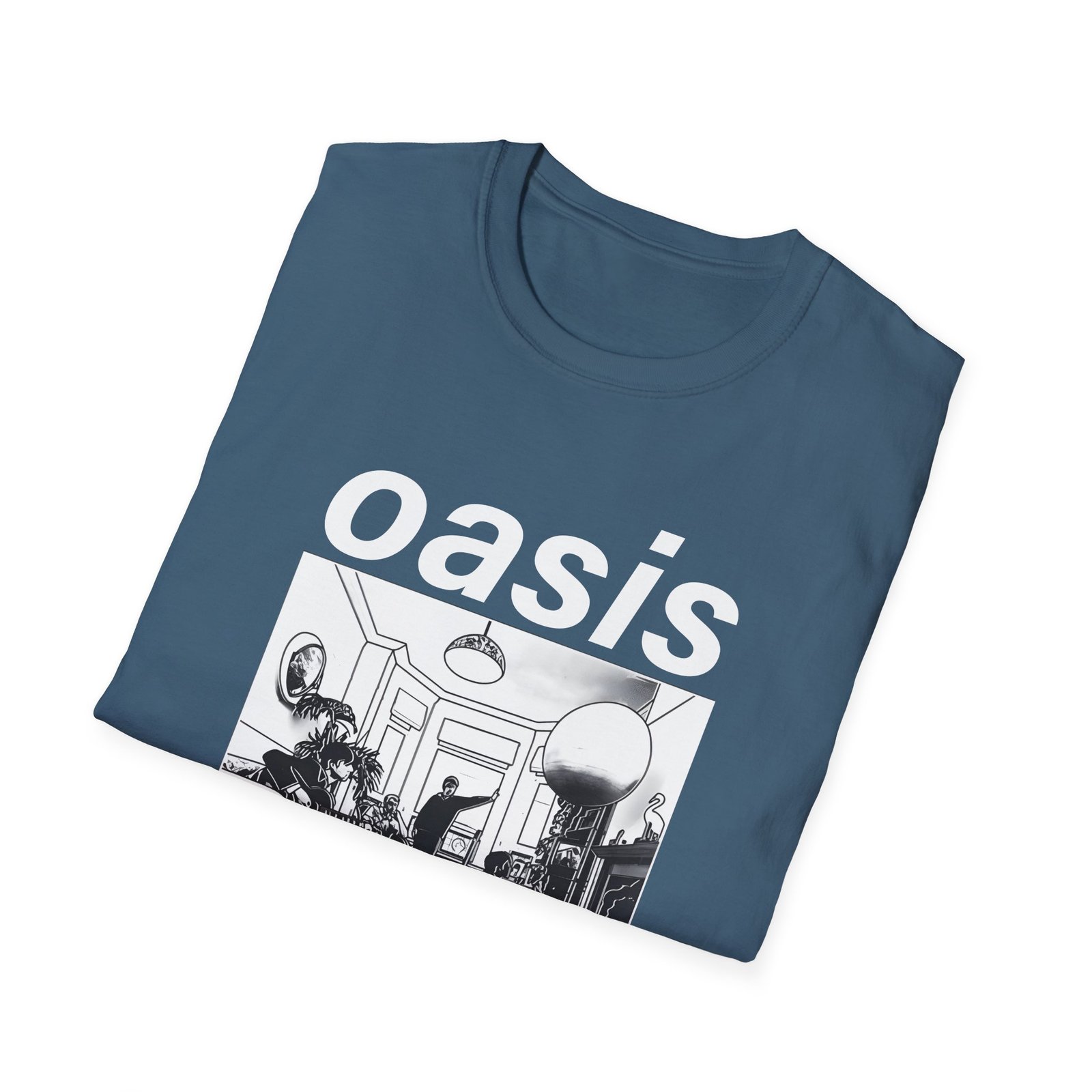 Oasis Definitely Maybe Artwork Unisex Softstyle T-Shirt