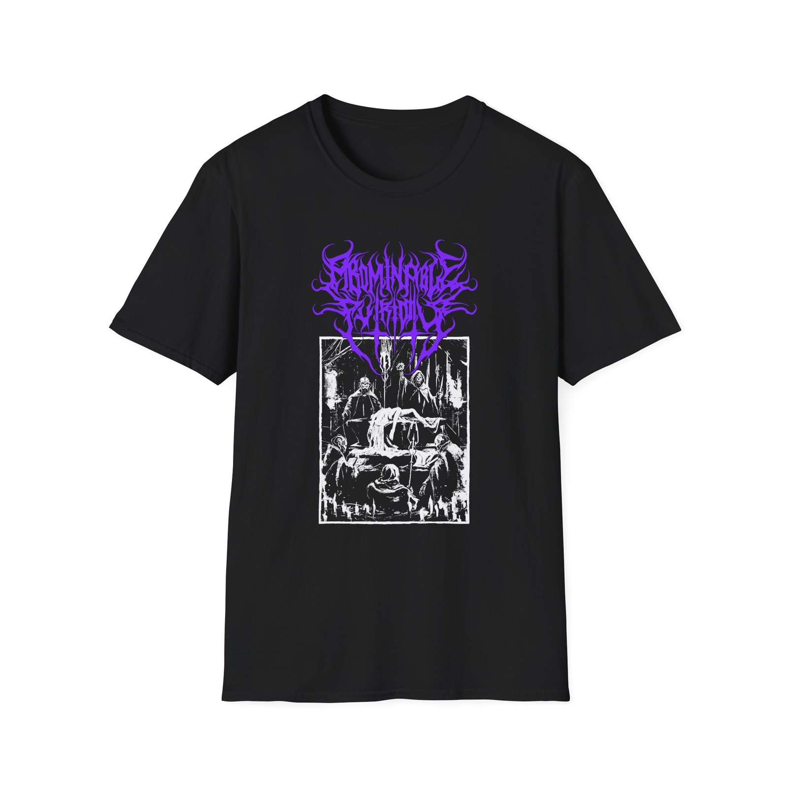 Abominable Putridity Digital Unholy Purple Logo Unisex Softstyle T-Shirt
