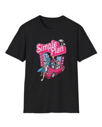 Simple Plan Dolls and Car Unisex Softstyle T-Shirt